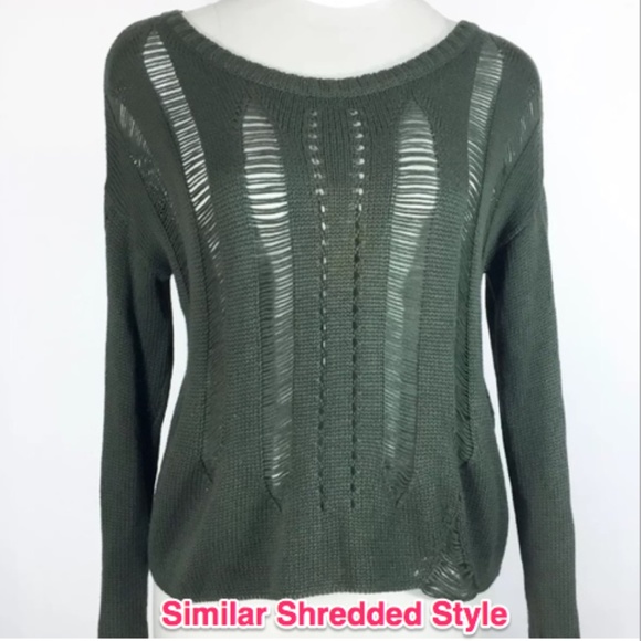 🆕 Guess Distressed Sweater - Picture 13 of 13